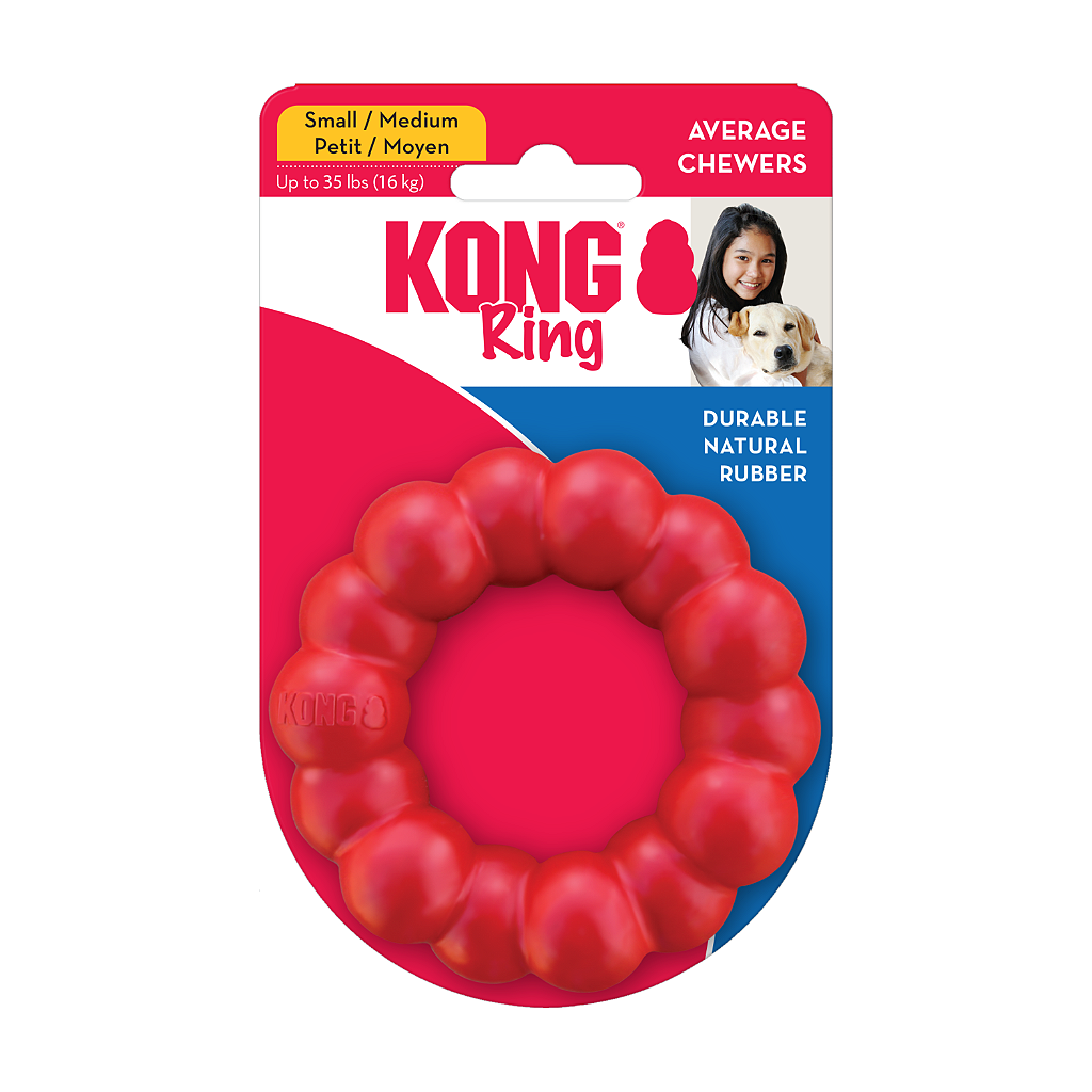 Brinquedo Kong para Cães Ring Vermelho Médio