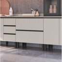 Ver imagem 3 de Balcão para Cozinha 80cm 2 Portas Cinza/Fumê