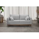 Ver imagem 2 de Kit Sofá 3 Lugares E 2 Poltronas Beny - Suede Cinza