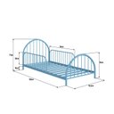 Ver imagem 2 de Cama Montessoriana Infantil em Ferro - Mini Hope:azul Celeste
