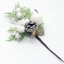 Ver imagem 2 de Kit 2 Enfeite Natal Galho Pick Berry Nevado Artificial 29cm