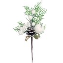 Ver imagem 4 de Kit 2 Enfeite Natal Galho Pick Berry Nevado Artificial 29cm