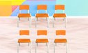 Ver imagem 1 de Kit 6 Cadeiras Iso Infantil Escolar e Creche