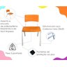 Kit 6 Cadeiras Iso Infantil Escolar e Creche - 6