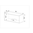 Ver imagem 4 de Armário Aéreo de Cozinha 80cm Menor 1 Porta Basculante