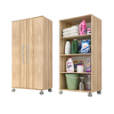 Ver imagem 3 de Armario Lavanderia Michele 2 Pts 1,10m com Rodinhas Teka Madrid