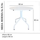 Ver imagem 2 de Jogo Mesa Redonda para Restaurante Comércio com 4 Cadeiras Iso Verde Base Branca Ecomhome