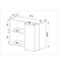 Ver imagem 4 de Armário Aéreo de Cozinha Canto 1 Porta
