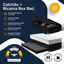 Ver imagem 3 de Cama Box Baú Solteiro com Colchão de Molas Ensacadas Double Comfort + Auxiliar 88cm