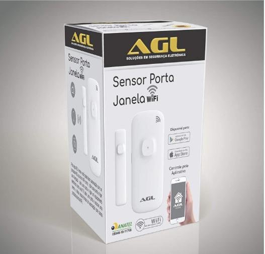 Sensor de Janela sem Fio Agl Notificação no Celular Alarme - 4