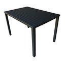 Ver imagem 2 de Mesa Tampo Ripado Retangular 1.20x0.80m Alumínio Preta
