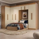 Ver imagem 1 de Guarda Roupa Modulado de Canto 10 P Cin/Off Wht
