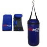 Kit Boxe Infantil com Saco de Pancada e Luvas Rythmoon St Azul - 1