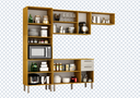 Ver imagem 2 de Cozinha Malta Paneleiro com Cristaleira 11 Portas - CHF Móveis:Cinamomo/Off