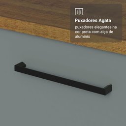 Armário de Cozinha Completa 190cm com Cristaleira Agata Madesa Rustic Cinza - 6