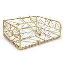 Ver imagem 4 de Porta Guardanapo de Mesa Metal Dourado com Espelho Goldenx