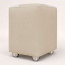 Ver imagem 3 de Puff Decorativo Urban Corino para Sala Quarto Hall de Entrada Compacto Assento Extra Bege