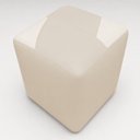 Ver imagem 5 de Puff Decorativo Urban Corino para Sala Quarto Hall de Entrada Compacto Assento Extra Bege