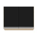 Ver mais imagens de Armário de Cozinha Modulado de Canto 7 Peças Cp21 com Pia Inox Castanho/preto - Lumil Lumil Móveis