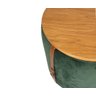 Banco Puff Amsterdã Baú e Mesa de Madeira Veludo Verde - 3