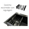 Cuba Pia Gourmet Quadrada Cozinha Aço Inox 304 com Acessórios 53x43cm - 3
