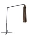 Ver imagem 6 de Ombrelone Lateral Bel Veneza 3 Metros Guarda Sol Suspenso Luxo de Piscina e Varanda com Base em Cruz