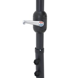 Ombrelone Lateral Bel Veneza 3 Metros Guarda Sol Suspenso Luxo de Piscina e Varanda com Base em Cruz - 7