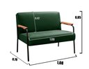 Ver imagem 3 de Namoradeira Jade Cor:Veludo Verde 270