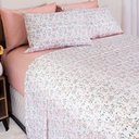 Ver imagem 3 de Jogo de Cama Duplo Casal 4 Peças 140 Fios 250x220cm Clarice Realce Premium - Sultan