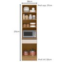 Ver imagem 3 de Paneleiro Duplo 2p 1g 215x58 Cm 12634 Etti Carvalho Oak Off White Pln Carvalho Oak Off White