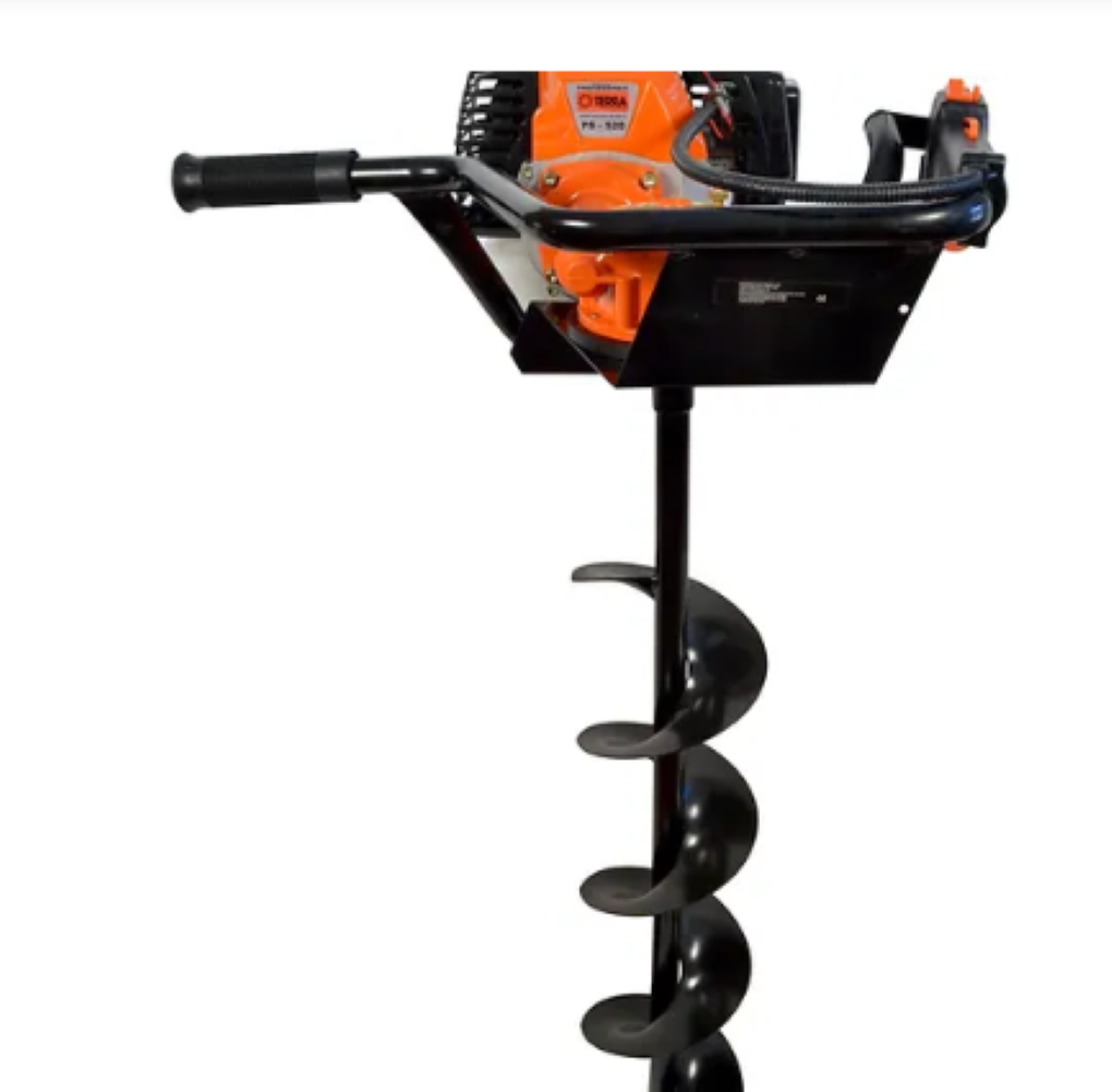 Perfurador De Solo Psh-520 52cc com 1 Broca 20x80cm Terra Equipamentos