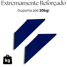 4 Suportes de Prateleira Estilo Mão Francesa Formato Trapézio Moderno Sala Quarto Cozinha - 3