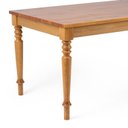 Ver imagem 4 de Conjunto Mesa com 6 Cadeiras Madeira Maciça e Telinha Marrom/Mel