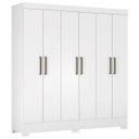 Ver imagem 1 de Guarda Roupa Casal 180cm 6 Portas Vanci D02 Branco - Mpozenato