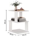 Ver imagem 4 de Mesa de Centro 1 Nicho 3 Prateleiras SPIN360 Branco