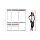 Ver imagem 4 de Kit Estante Closet com 4 Gavetas e 4 Cabideiros 1,60 M Cor:branco