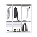 Ver imagem 5 de Kit Estante Closet com 4 Gavetas e 4 Cabideiros 1,60 M Cor:branco