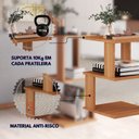 Ver imagem 5 de Mesa de Centro 1 Nicho 3 Prateleiras SPIN360 Marrom