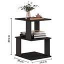 Ver imagem 4 de Mesa de Centro 1 Nicho 3 Prateleiras SPIN360 Preto