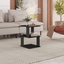 Ver imagem 1 de Mesa de Centro 1 Nicho 3 Prateleiras SPIN360 Preto