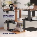 Ver imagem 5 de Mesa de Centro 1 Nicho 3 Prateleiras SPIN360 Preto