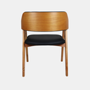 Ver imagem 6 de Cadeira de Madeira Viena Encosto Curvado Cor Mel Estofado Facto Garden Preto