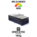 Ver mais imagens de Base Box Baú 88x188 Suede Preto com Colchão Gransleep Molas Verticoil