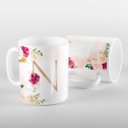 Ver imagem 1 de Caneca Letras Iniciais N Marsala