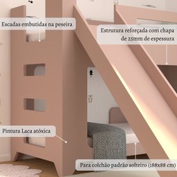 Beliche Infantil com Escorregador Lumi - 5