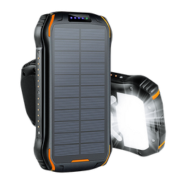 Energia Solar Portátil Power Bank Solar Pv Light I-26w de 26800mah com Carregamento de Indução 5v Co - 1