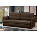 Ver imagem 1 de Sofá Cama 2 Lugares 1,50m Laila Suede Marrom Adonai Estofados