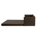 Ver imagem 3 de Sofá Cama 2 Lugares 1,50m Laila Suede Marrom Adonai Estofados