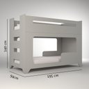 Ver imagem 3 de Beliche Infantil em MDF 140cmx195cm Lumi