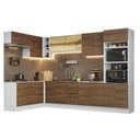 Ver imagem 3 de Armário de Cozinha Completa de Canto 499cm Branco/Rustic Stella Madesa 03